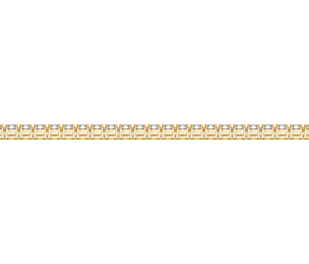 Lab Grown Round Diamond Tennis Bracelet in 14k Yellow Gold (3 cctw F/G  VS2/SI1)